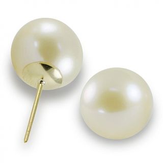 Imperial Pearls 14K Gold 9 9.5mm Cultured Fresh Water Pearl Stud Earrings
