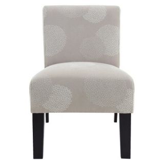 Upholstered Chair Deco Accent Chair   Ivory Sunflower