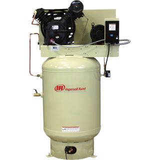 Ingersoll Rand Electric Stationary Air Compressor (Fully Packaged) — 10 HP, 35 CFM At 175 PSI, 230 Volts, Model# 2545K10-P  30   39 CFM Air Compressors
