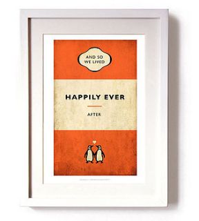 'and so we lived happily ever after' print by reece ward prints