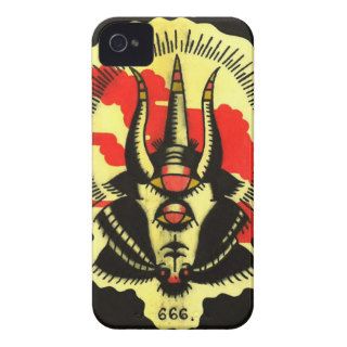 Black Goat Phone Number of the Beast iPhone 4 Case Mate Cases