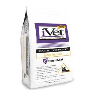 iVet Healthy Gourmet Kitten Formula Dry Cat Food 3 lb bag  Dry Pet Food 