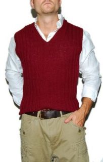 Polo Ralph Lauren Mens Wool Knit Sweater Vest Red XXL Clothing