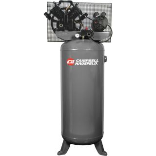 Campbell Hausfeld Electric Air Compressor — 5 HP, 230 Volt, Single Phase, 60-Gallon, Model# CE4101  10   20 CFM Air Compressors