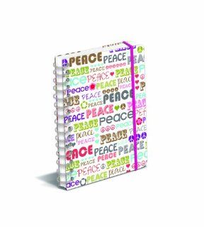 Graphique   Peace Spiral bound Journal, multi colored