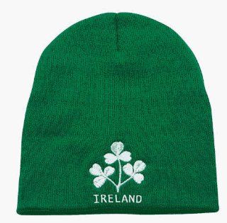 IRELAND RUGBY LOGO BEANIE (GREEN)  Sports Fan Baseball Caps  Sports & Outdoors