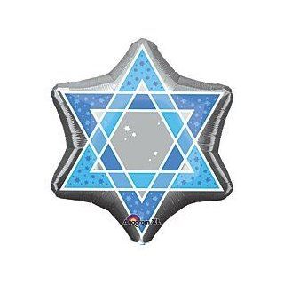 Star of David Mylar 18" Balloon (Pack of 3)   Childrens Party Balloons