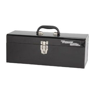 Power Glide 60500026 19 inch Steel Toolbox w/ Pull Out Tray   Carpentry Tool Box  