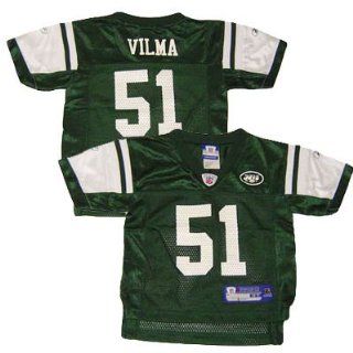 NFL New Jork Jets JONATHAN VILMA #51 Kids Jersey   Green   Medium  Sports Fan Apparel  Sports & Outdoors