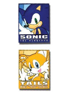 Sonic The Hedgehog Sonic and Tails Frame PVC Pin Set Toys & Games