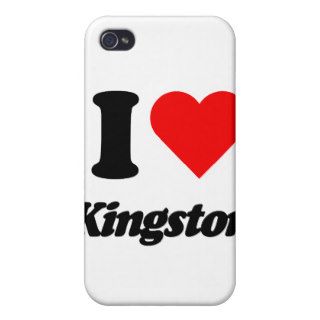 I love heart Kingston iPhone 4 Covers