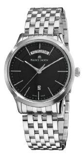 Maurice Lacroix Men's LC1007 SS002330 Les Classiques Quartz Black Day Date Dial Watch at  Men's Watch store.