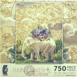 SATO RAIN MAKER Shimmer 750 Piece Glitter Puzzle MADE IN USA PUZZLE Toys & Games