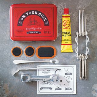 bicycle tool and puncture repair kit by lilac coast