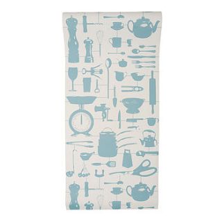 airfix kitchen wallpaper duck egg by victoria eggs