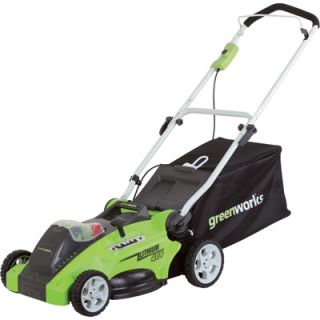 GreenWorks 2-in-1 Mower — 40 Volt Motor, 16in. Deck, Model# 25322  Walk Behind Mowers