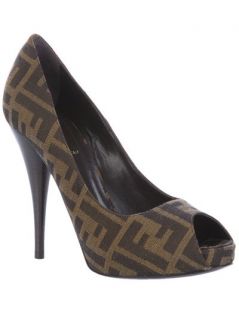 Fendi 'zucca' Peep Toe Pump