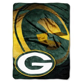 NFL Green Bay Packers 60 Inch by 80 Inch Micro Raschel Blanket, "Bevel" Design  Sports Fan Throw Blankets  Sports & Outdoors