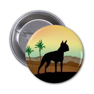 Desert Dog Boston Terrier Pin