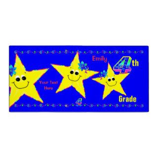 4th Grade School Binders Smiley Stars