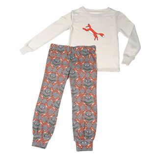 Girls Kalidefox Printed Long Sleeve Pajama Set Girls' Pajamas