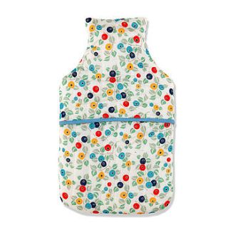 berries hot water bottle by emily burningham