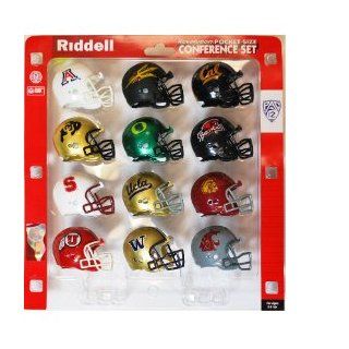 Riddell 12 Pack NCAA Revolution Pocket Pro Pac 12 Conference Set  Sports Related Collectible Helmets  Sports & Outdoors