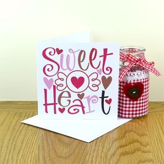 sweet heart anniversary card by mirrorin