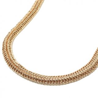 Technibond® High Polished Woven Link 18" Necklace