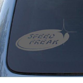 SPEED FREAK   Car, Truck, Notebook, Vinyl Decal Sticker #1304  Vinyl Color Silver Automotive