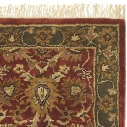 Handmade Arak Rust/ Green Wool Rug (2' x 3') Safavieh Accent Rugs