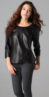 Pray For Mother Nature Baracuda Leather Tunic Top