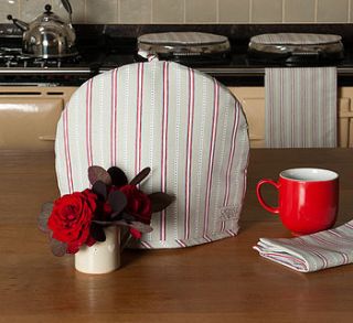 malvern stripe tea cosy by ochre & ocre