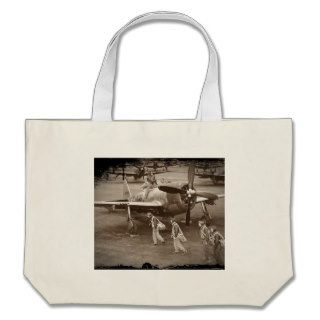Fighter Pilots in Training on P 47 Thunderbolts Canvas Bag