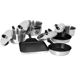 Revere Traditions 10 Piece Stainless Steel Cookware Set Kitchen & Dining