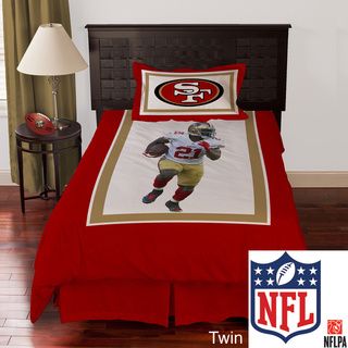 NFL Biggshots San Francisco 49ers Frank Gore 4 piece Comforter Set NFL Teen Comforter Sets