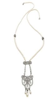 Ben Amun Long Crystal Drop Necklace
