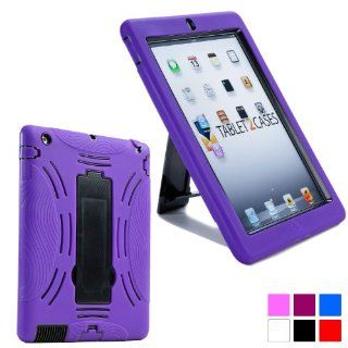 Cooper Cases(TM) Titan Apple iPad 2/3/4 Rugged & Tough Case in Purple + Free Screen Protector (Water Resistant, Shock Absorbant Shell, Camera Cutout, Easy Access to Ports/Plugs, Built in Kickstand)   Touch Screen Tablet Computer Cases