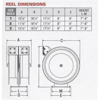 Coxreels Medium Pressure Dual Hose Reel w/ Hose (3000   2500 psi)