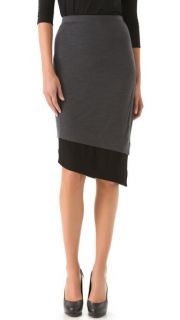 Donna Karan Casual Luxe Two Tone Skirt