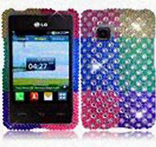 CLFPlk Bling Gem Jeweled Crystal Cover Case for LG 840G Cell Phones & Accessories