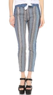 7 For All Mankind The Mahlia Kent Pieced Skinny Ankle Jeans