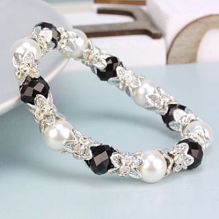 bead and pearl bracelet by lisa angel