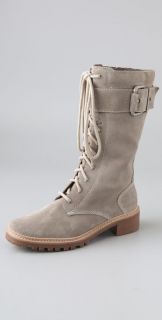 7 For All Mankind Gingerly Suede Combat Boots