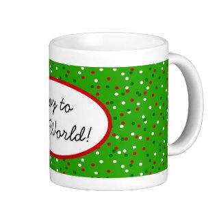 Christmas Confetti • Traditional Candy Colors Coffee Mugs