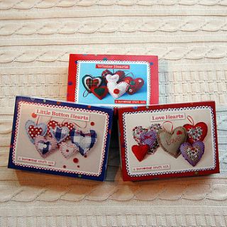 love hearts sewing kits by crafts4kids