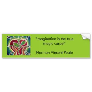 , "Imagination is the true magic carpetBumper Sticker