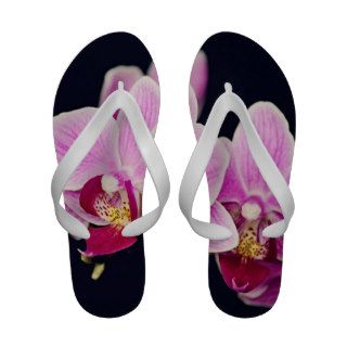 Fuchsia Pink Orchid Flip Flops