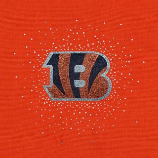 Meesh & Mia Women's NFL Bling Logo Cowl Neck Sweater   Bengals