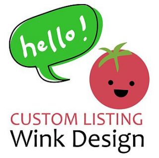 custom listing for melissa by wink design